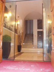 The entrance